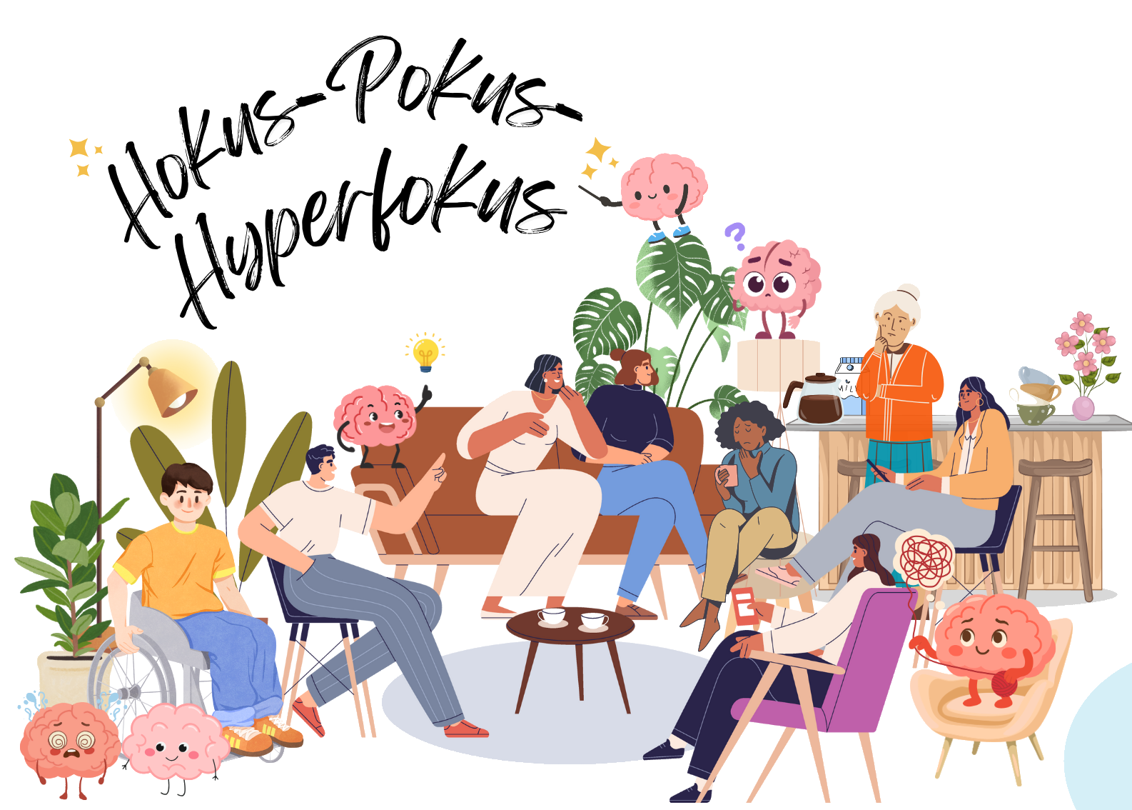 Austausch in Präsenz Illustration